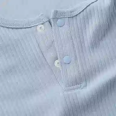 童泰宝宝内衣套装春秋季男童女童家居服上衣高腰裤子儿童睡衣坑条