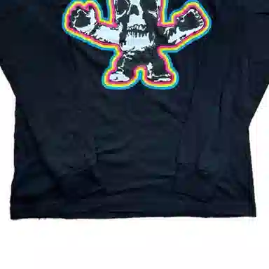 Chrome Hearts Skull Print Long Sleeve Tee Black