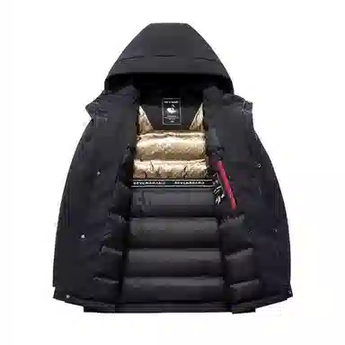 斯巴奴 加厚渐变白短款羽绒服 男款