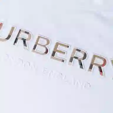 Burberry Logo Embroidered Cotton T-Shirt Kids White