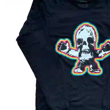 Chrome Hearts Skull Print Long Sleeve Tee Black