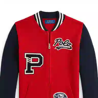 Polo Ralph Lauren FW24 Logo Zip Knit Sweater Red Kids