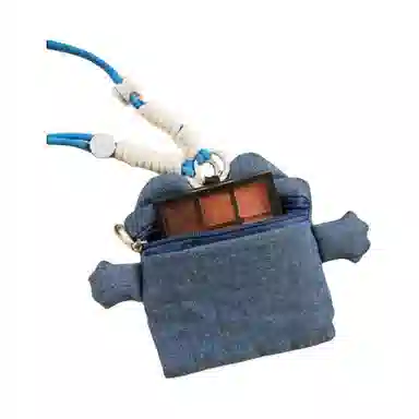 British Museum Card Holder Brown/Blue