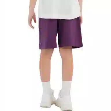 英氏 透气柔软纯色短裤 儿童款 茄子紫