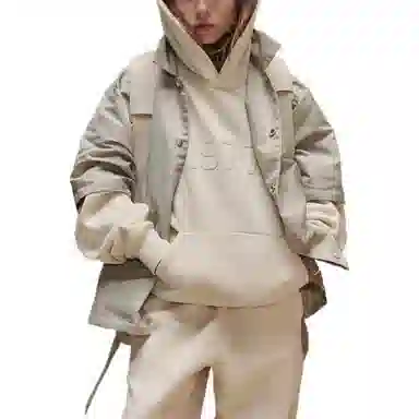 Fear of God Essentials FW22 Kids Ss Nylon Shirt Egg Shell