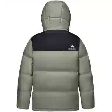 CAMEL Warm Fleece Windproof Hooded Puffer Jacket