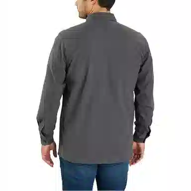 Carhartt 105532 RUGGED FLEX CANVAS FLEECE-LINED SNAP-FRONT SHIRT JAC RELAXED FIT