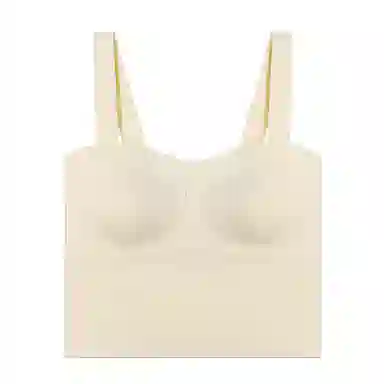 内在密码 蚕丝羊毛打底上衣无痕宽肩带显瘦内搭外穿带胸垫一体保暖背心 女款