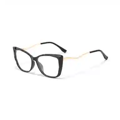 【联系客服可选配镜套餐】 佐川 个性眼镜框 复古眼镜 个性设计可配防蓝光变色 板材加金属 猫眼 光学镜架 男女同款情侣款