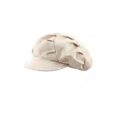 祎步康 云朵帽显脸小褶皱韩版小八角帽大头围 聚酯纤维 贝雷帽 女款
