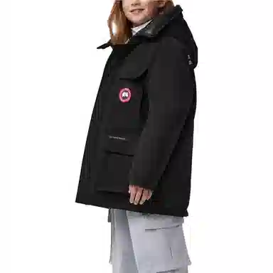 Canada Goose Logo Hooded Jacket