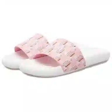 Lanvin Slides Pink White
