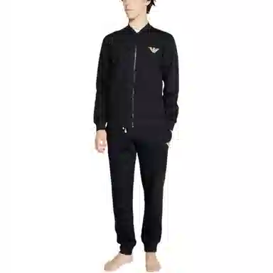 Emporio Armani FW24 Logo Tracksuit Black