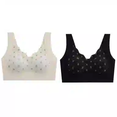 俞兆林 蕾丝舒适大胸显小提拉上托聚拢防下垂收副乳薄款文胸 女款 组合装