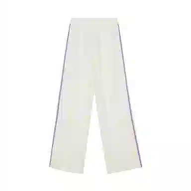 美特斯邦威 纯色高腰直筒休闲裤 女款