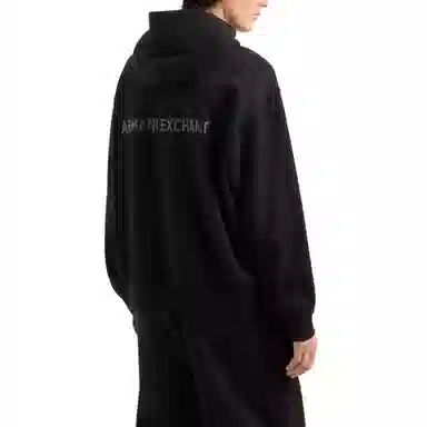 Armani Exchange FW24 Logo Hoodie Black