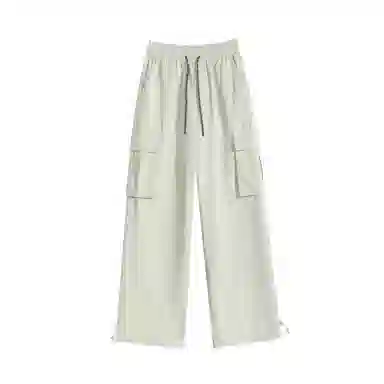 莫代尔 高腰阔腿纯色休闲宽松百搭工装裤 女款