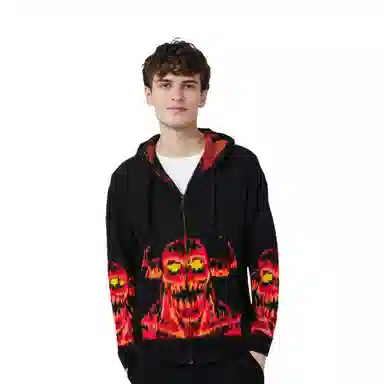Supreme x Toy Machine ZIP UP HOODED SWEATER