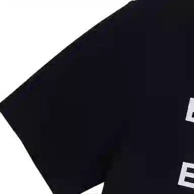 Burberry Logo Print Cotton T-Shirt Kids Black