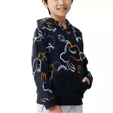 诺诗兰 套头连帽弹力保暖卫衣 青少年