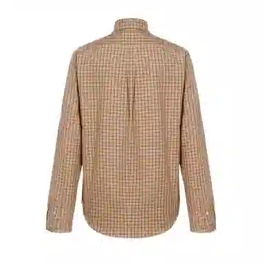 Miu Miu Logo Embroidered Plaid Shirt