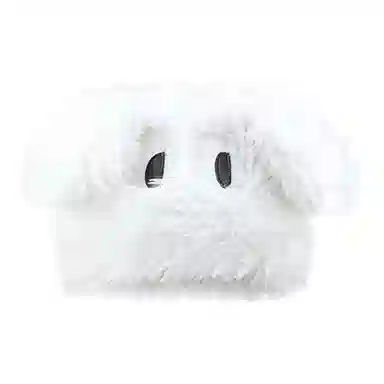 【入秋必备】 零界 可爱呆萌大眼狗超萌加厚毛绒针织帽 秋冬保暖护耳自拍道具大头围显脸小 聚酯纤维 绒线帽 男女同款情侣款