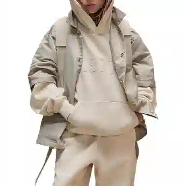 Fear of God Essentials Kids Hoodie Egg Shell