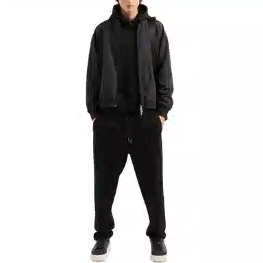 Armani Exchange FW24 Logo Hoodie Black