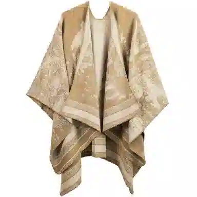 梦特娇 秋冬提花保暖防风拍照出片高级 披肩 女款