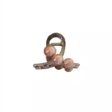 水中玉 小号珍珠抓夹发量少夹子鲨鱼夹高级感气质头发发卡头饰 亚克力 发夹 女款