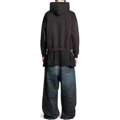 Balenciaga SS24 Logo Hoodie Black