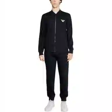 Emporio Armani FW24 Logo Tracksuit Black