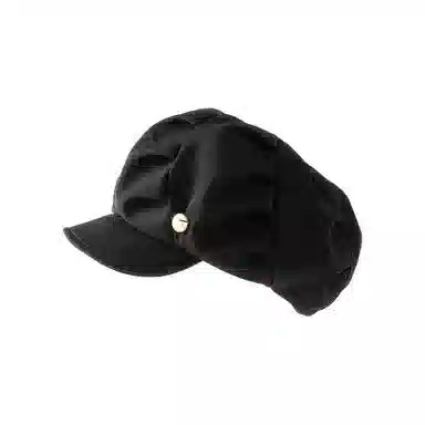 祎步康 云朵帽显脸小褶皱韩版小八角帽大头围 聚酯纤维 贝雷帽 女款