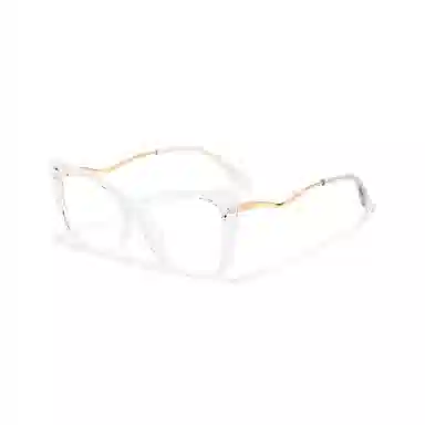 【联系客服可选配镜套餐】 佐川 个性眼镜框 复古眼镜 个性设计可配防蓝光变色 板材加金属 猫眼 光学镜架 男女同款情侣款