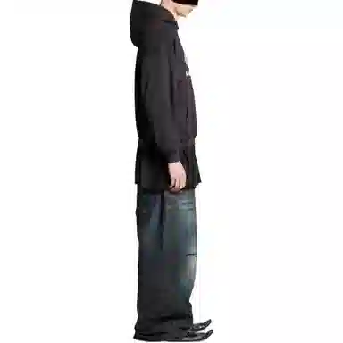 Balenciaga SS24 Logo Hoodie Black