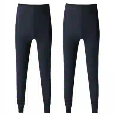 兰缪 加厚摇粒绒青少年秋裤高弹修身不紧绷螺纹收口防风新升级抗寒舒适透气保暖裤 男款