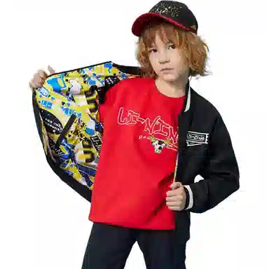 李宁儿童 无领长袖夹克 儿童款