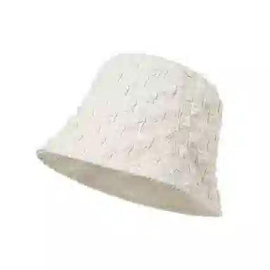 梦特娇 春厦薄款防晒遮阳蕾丝泡泡纱高级显脸小 棉 渔夫帽 女款