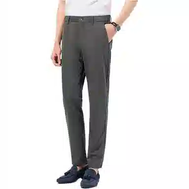 才子 舒适合身纯色休闲裤 男款