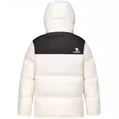 CAMEL Warm Fleece Windproof Hooded Puffer Jacket