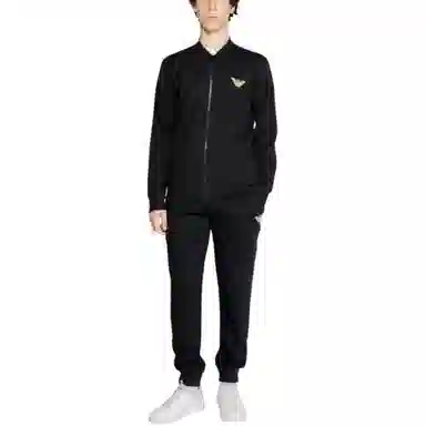 Emporio Armani FW24 Logo Tracksuit Black