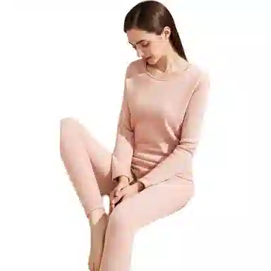 恒源祥 加绒加厚发热打底保暖上装 女款