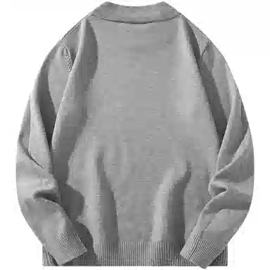 帕丁顿熊 可拆卸小熊胸针纯色打底休闲宽松针织衫 男女同款