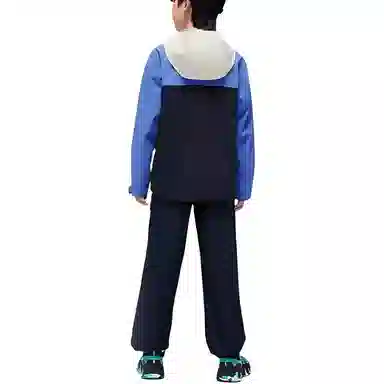 儿童款 安踏儿童 连帽拉链长袖夹克外套 麦仁灰