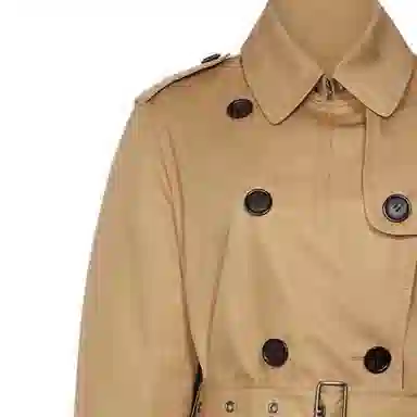 COACH Double-Breasted Trench Coat Khaki