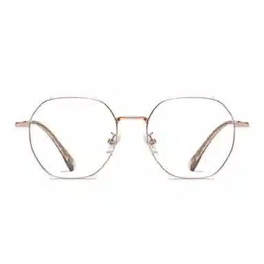 莫拉克 防蓝光 茶色 金丝 光学镜架 女款