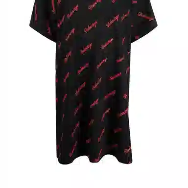 Balenciaga SS22 Logo Dress Black