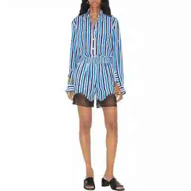 Burberry SS23 Striped Long Sleeve Shirt