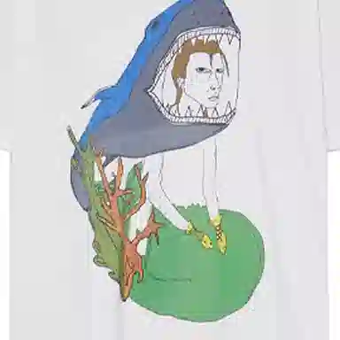 Burberry Ocean Sketch Print T-Shirt