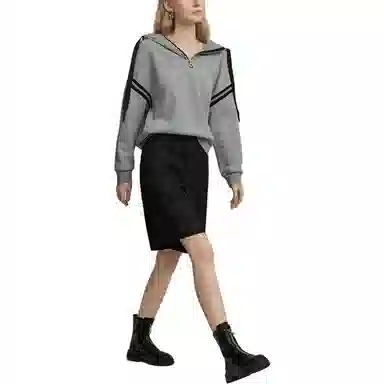 【dme】 休闲高腰直筒休闲短裤 女款 黑色